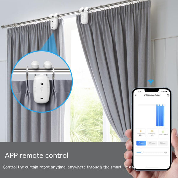 Smart Automatic Curtain Opener with Remote