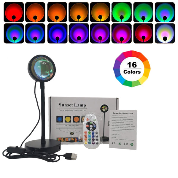 USB Desk Lamp Rainbow Projection Lamp